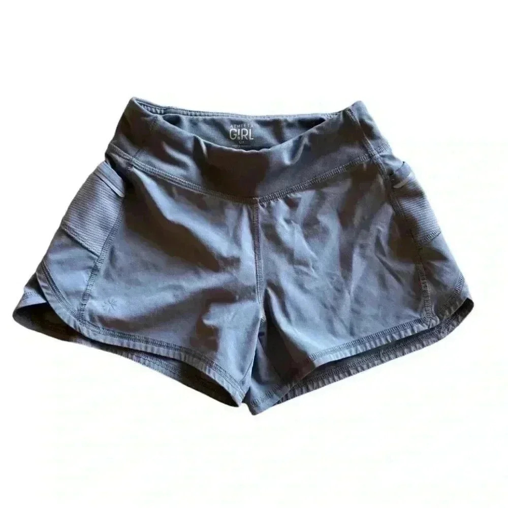 Athleta Girl Gray Shorts Sporty Gymnastics Dance Play SZ S